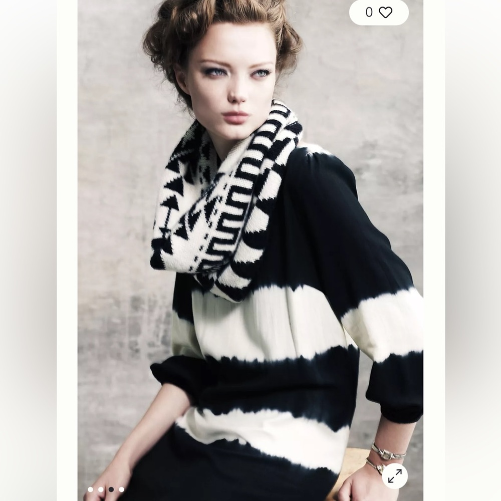 Anthropologie Floreat Inkwash Tie-Dye Shift dress